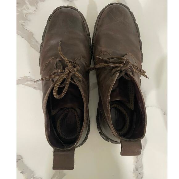 Born Mens Charger Boot Size 8.5 Brown Leather Active Chukka Opanka Chunky Sole main image 6